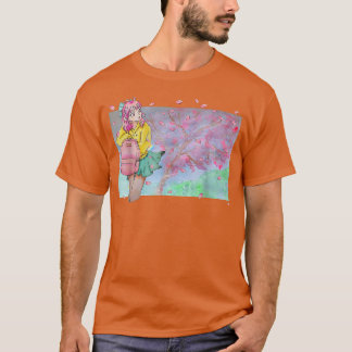 Camiseta Sakura Watercolor Anime Manga Kawaii Pastel Gótico