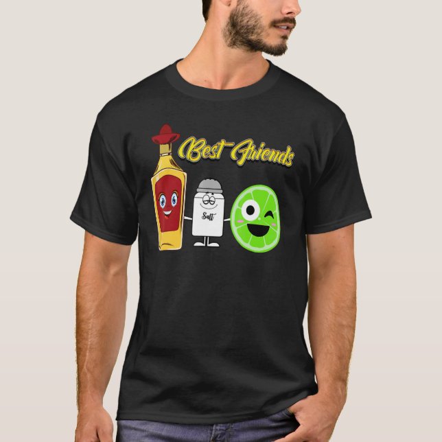 Camiseta Sal De Limão Da Tequila, Melhor Amigo Mexicano Beb (Frente)