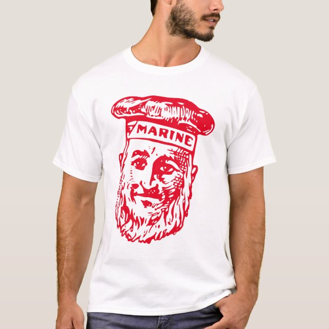 Camiseta Sal do Mar Antigo - Vermelho (Frente)