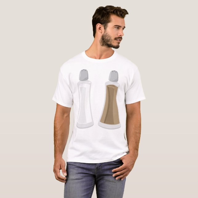 Camiseta Sal E Agitantes De Pimenta (Frente Completa)