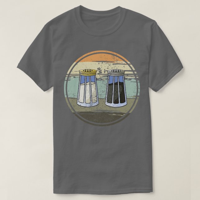 Camiseta Sal Shaker e Pepper Shaker (Frente do Design)