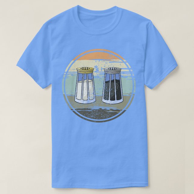 Camiseta Sal Shaker e Pepper Shaker (Frente do Design)