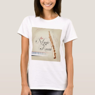 Camiseta Sala da música da flauta