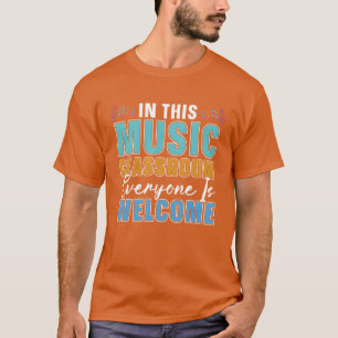 Camiseta Sala de aula de música vintage