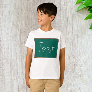 Camiseta Sala de aula do quadro de testes
