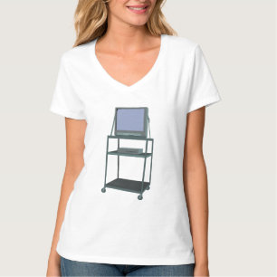 Camiseta Sala de aulas de TV e VCR 80 e 90 anos Engraçado E