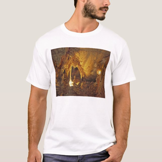 Camiseta Sala de Cortinados, Parque Nacional Mammoth Cave, (Frente)