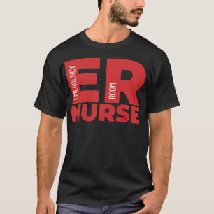 Camiseta Sala de Emergência ER Enfermeira carreira 