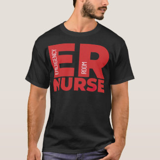 Camiseta Sala de Emergência ER Enfermeira carreira