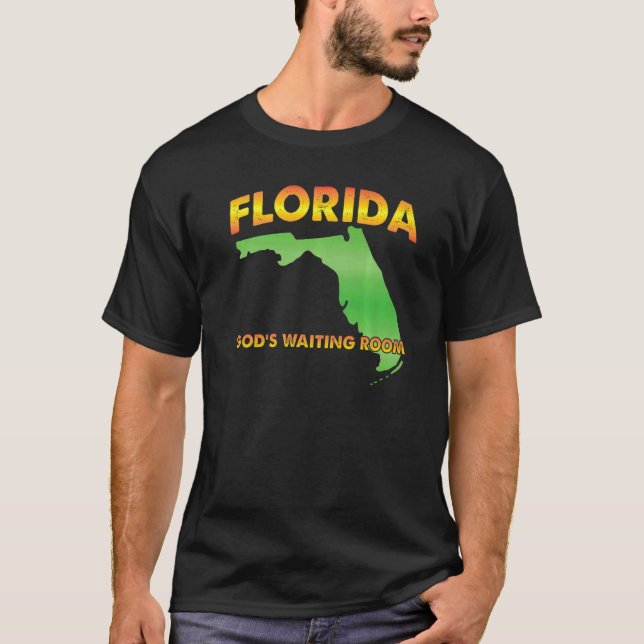 Camiseta Sala de Espera de Deus da Flórida Velho Ho (Frente)