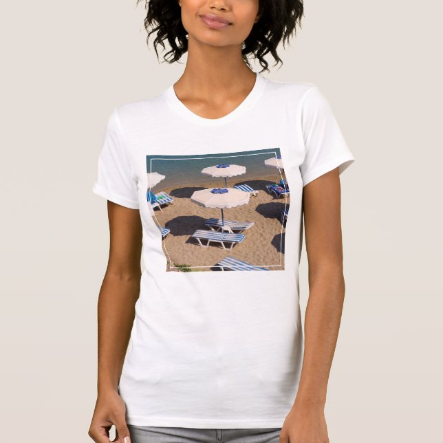 Camiseta Sala de estar | o Rodes da praia, ilhas de (Frente)