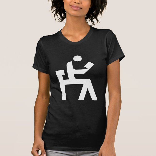 Camiseta Sala de leitura da biblioteca (Frente)