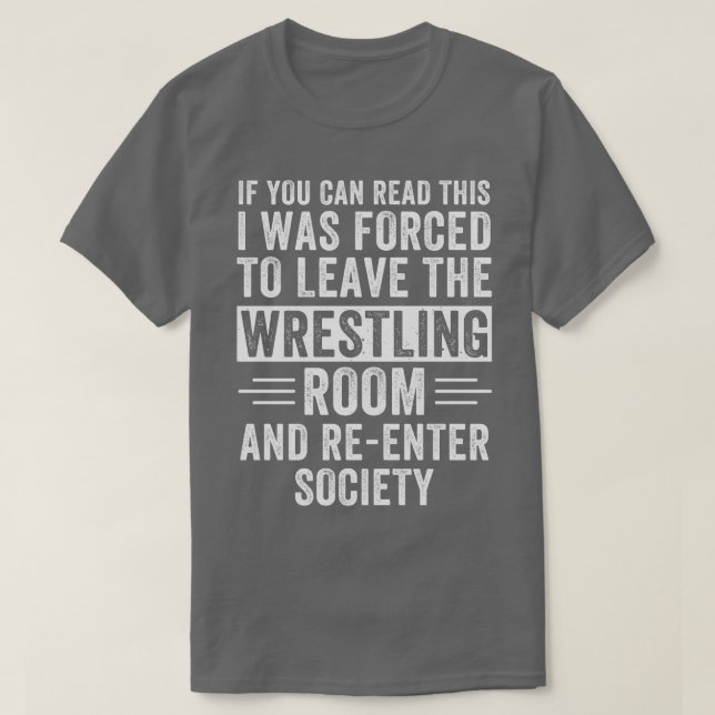 Camiseta Sala de lutas Engraçado Wrestler Amateur Wres (Frente do Design)
