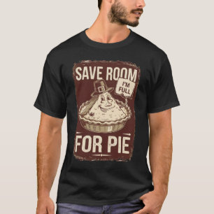 Camiseta Sala De Poupança De Ação De Graças Para Pie