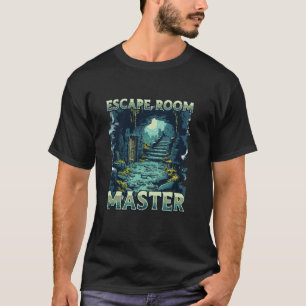 Camiseta Sala de Saída Desafio Quebra-cabeça Desafio Sala d