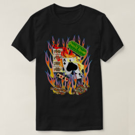 Camiseta Sala feita sob encomenda do póquer