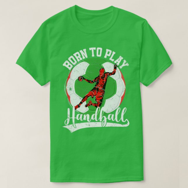 Camiseta Sala traseira 3 do círculo do jogador de handebol (Frente do Design)