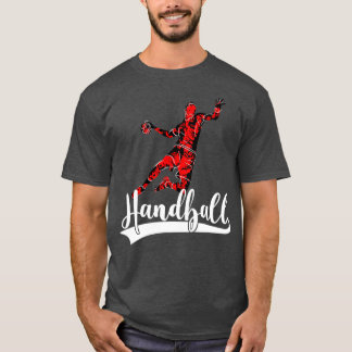 Camiseta Sala traseira do círculo do jogador de handebol 13