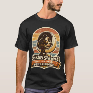 Camiseta Sala VIP Retro de Resgate de Cães para Pais de Aco