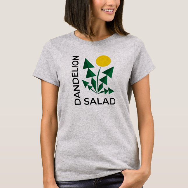 Camiseta Salada de Dente-de-Leão Geométrica Minimalista Abs (Frente)