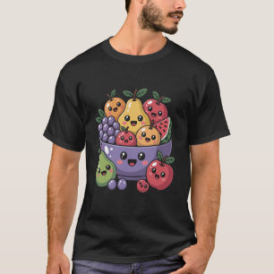 Camiseta Salada De Frutas Amante Da Comida Vegana Foodie Fr