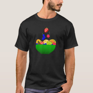 Camiseta Salada De Frutas Frutas Deliciosas Fruta E Vegan