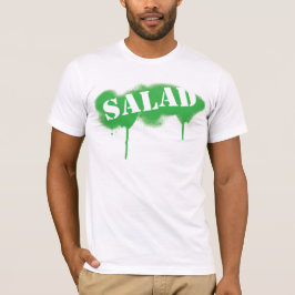 Camiseta Salada etiquetada (t) cabido - verde/branco