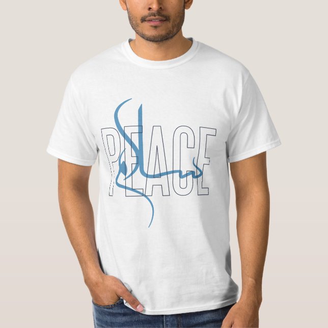 Camiseta Salam Peace Arabic Calliographic T-Shirt (Frente)