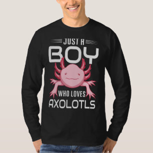 Camiseta Salamander Animal Boys Apenas Um Menino Que Ama Ax