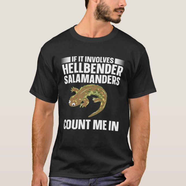 Camiseta Salamander Hellbender Salamander Amphibian (Frente)