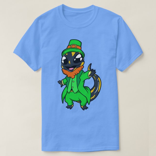 Camiseta Salamander St Patricks Fire Salamander (Frente do Design)