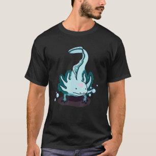 Camiseta Salamandra Azul Axolote Mexicano Kids Peixe Ambul
