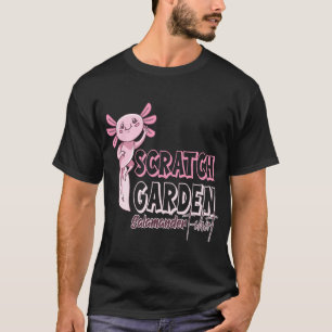 Camiseta Salamandra do Jardim de Riscos Axolote Rosa Fofo