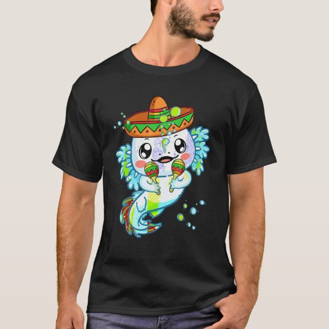 Camiseta Salamandra mexicana Engraçada Axolotl Mulheres do  (Frente)