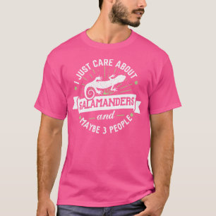 Camiseta Salamandras Eu Só Me Preocupo Com Salamandras