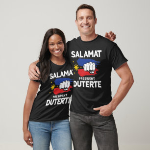 Camiseta Salamat Presidente Duterte