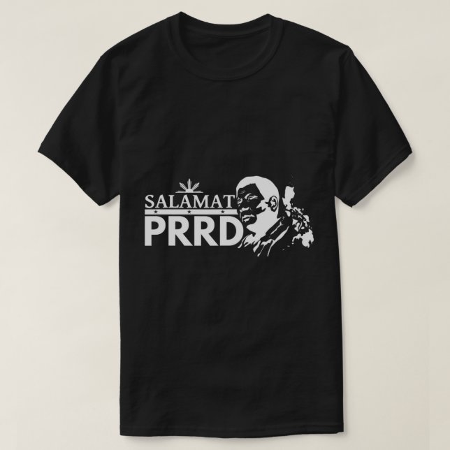 Camiseta Salamat PRRD Obrigado Duterte Pinoy Pride (Frente do Design)