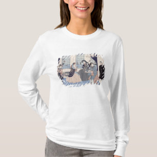 Camiseta Salão de beleza de uma casa de comerciantes