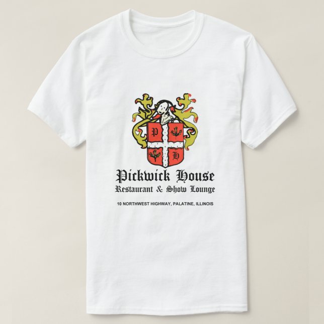 Camiseta Salão de Restaurantes da Casa de Pickwick, Palatin (Frente do Design)