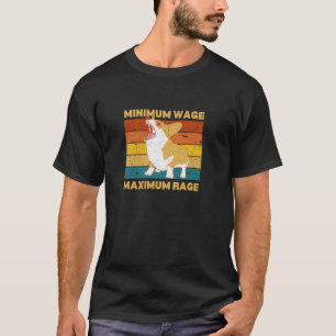 Camiseta Salário Mínimo Máxima Raiva Cachorro Latindo