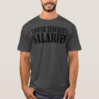 Camiseta salários mais baixos dos professores
