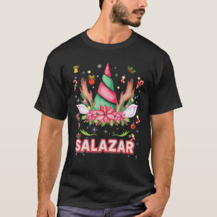 Camiseta Salazar Reindeer Unicorn Feliz Papais noeis de Nat