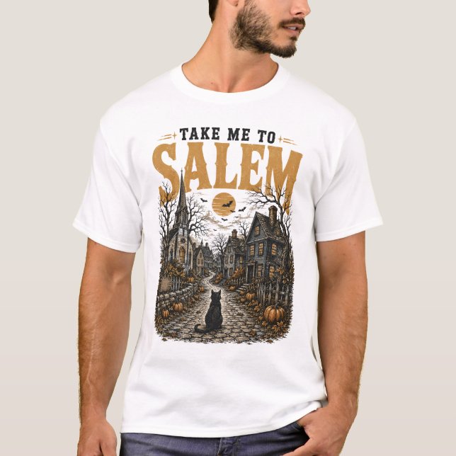 Camiseta Salem 1692, Eles Perderam Uma Bruxa,  (Frente)