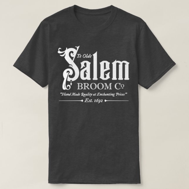 Camiseta Salem Broom Company Pocus (Frente do Design)