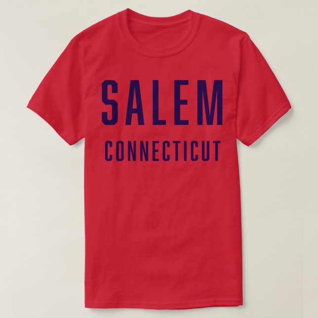 Camiseta Salem Connecticut TShirt (Frente do Design)