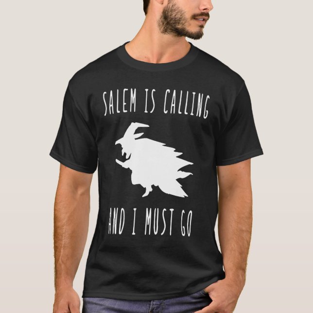 Camiseta Salem está chamando e eu tenho que ir ao julgament (Frente)
