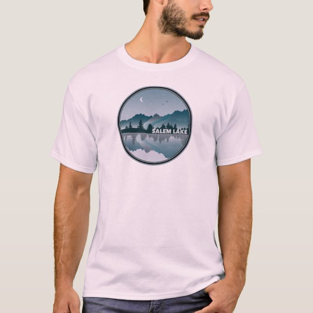 Camiseta Salem Lake North Carolina Reflection (Frente)