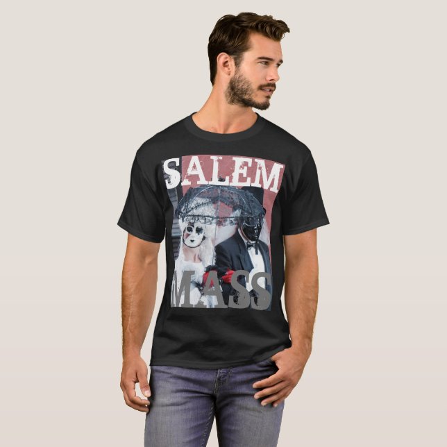 Camiseta Salem Massachusetts Occult T-Shirt para homens (Frente Completa)