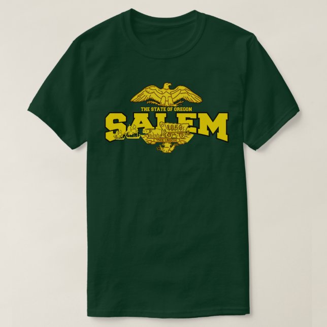 Camiseta Salem The State of Oregon (Frente do Design)