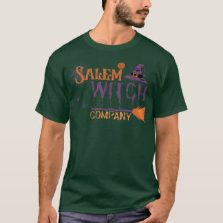Camiseta Salem Witch Hat Company Broom Candy Bag Pumpkin Ha
